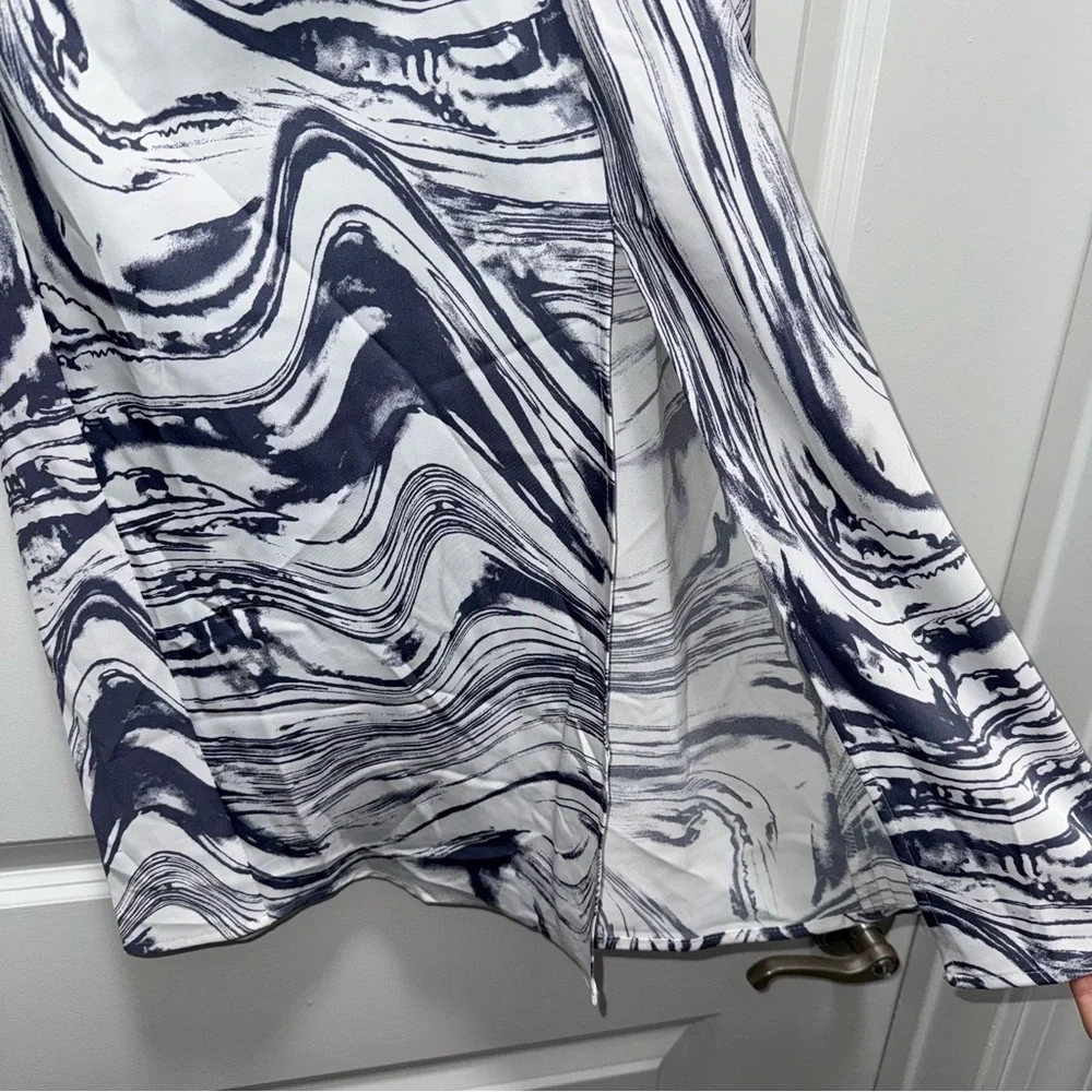 NWOT Target A New Day Ruched Satin Midi High Waisted Slip Skirt